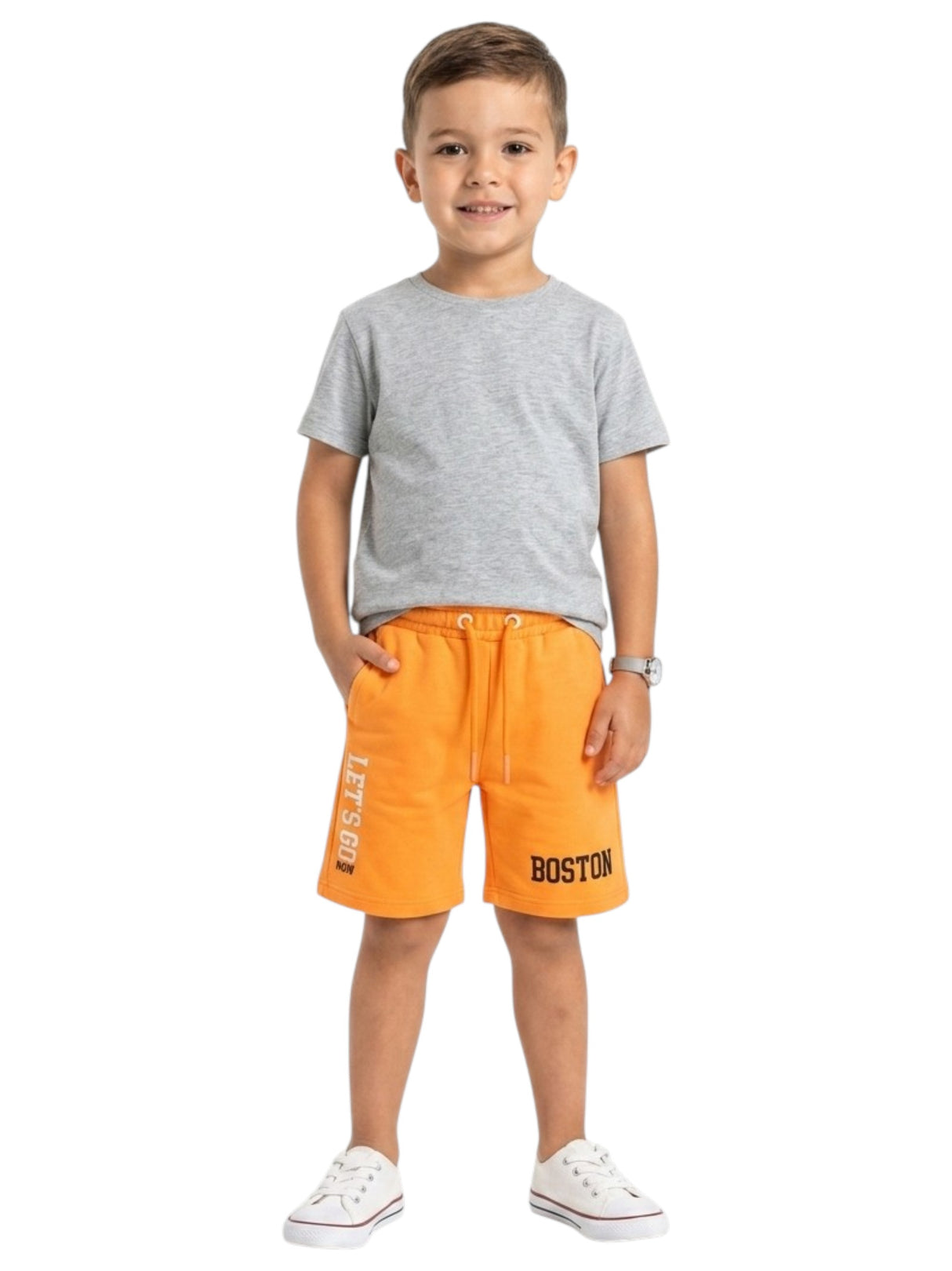 Image for Kids Boy's printed Short,Orange