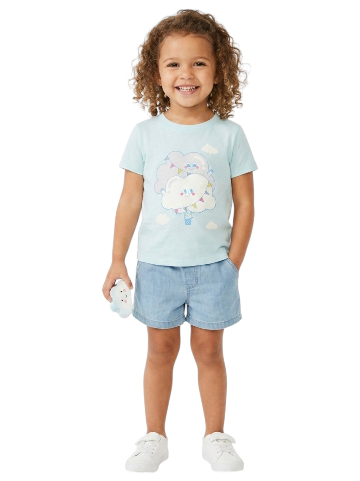 Image for Kids Girl's Printed Top,Aqua