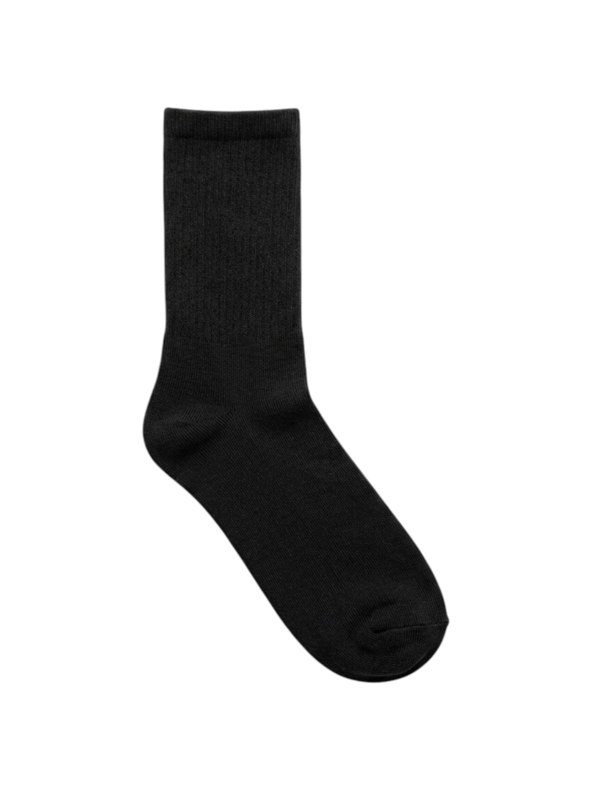 Image for Kids Boys 1 Pair Ribbed Crew Socks,Black