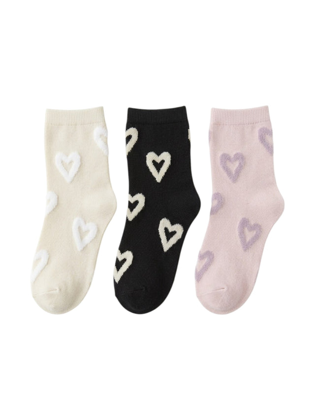 Image for Women's 3 Pairs Printed Crew Socks,Multi