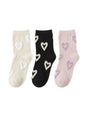 Image for Women's 3 Pairs Printed Crew Socks,Multi