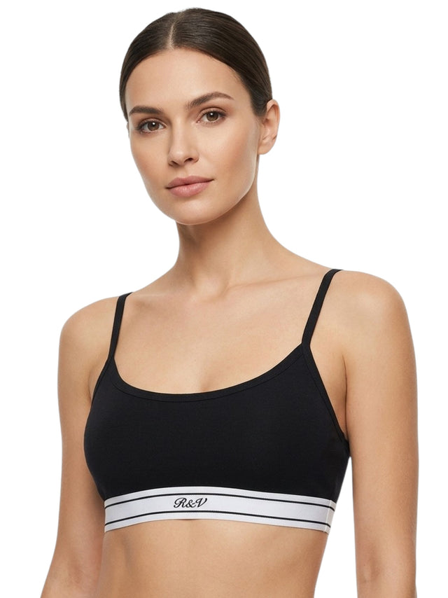 Image for Women's Plain Seamless Bra,Black
