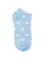 Image for Kids Girls 1 Pair Printed Ankle Socks,Light Blue/White