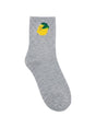 Image for Kids Girls 1 Pair Printed Crew Socks,Grey
