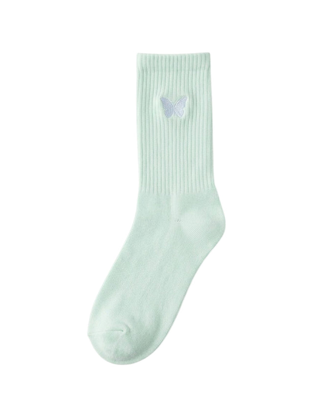 Image for Kids Girls 1 Pair Printed Crew Socks,Light Green