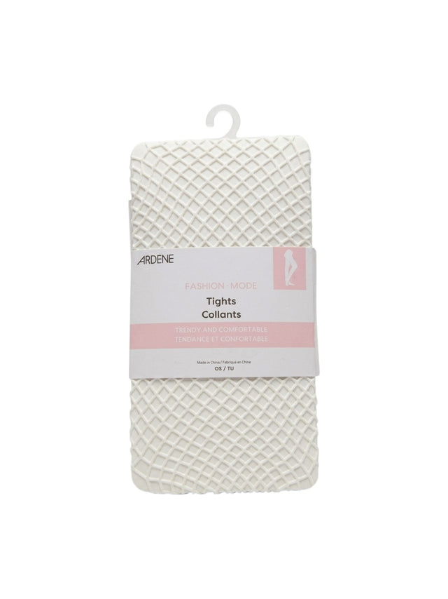 Image for Women's 1 Pair Plain Mesh Tights,White