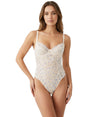 Image for Women's Lace Bodysuit,White