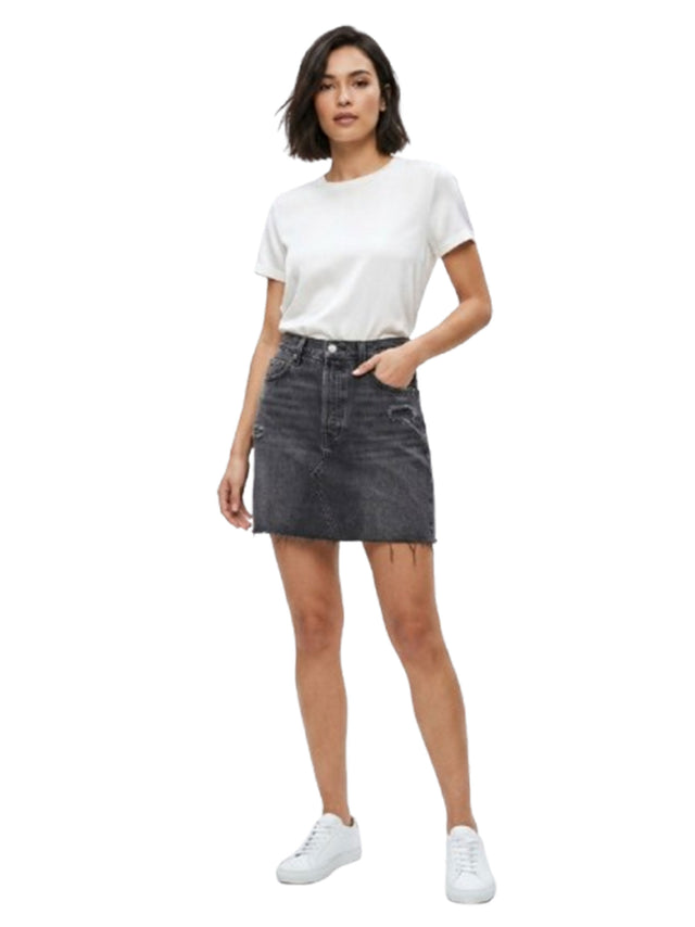 Image for Women's Plain Skirt Jeans,Grey