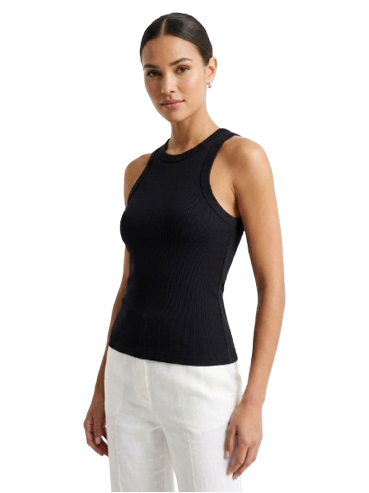 Image for Women's Ribbed Top,Black