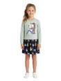 Image for Kids Girl's Printed Dress,Mint Green
