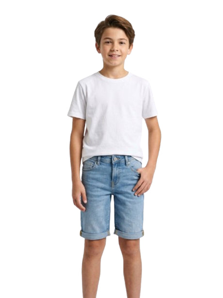 Image for Kids Boy's Plain Jeans Short,Blue