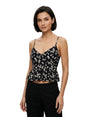 Image for Women's Printed Top,Black