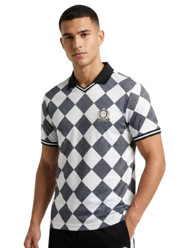 Image for Men's Printed Top,White/Grey