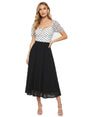 Image for Women's Printed Polka Dot Bodysuit,White