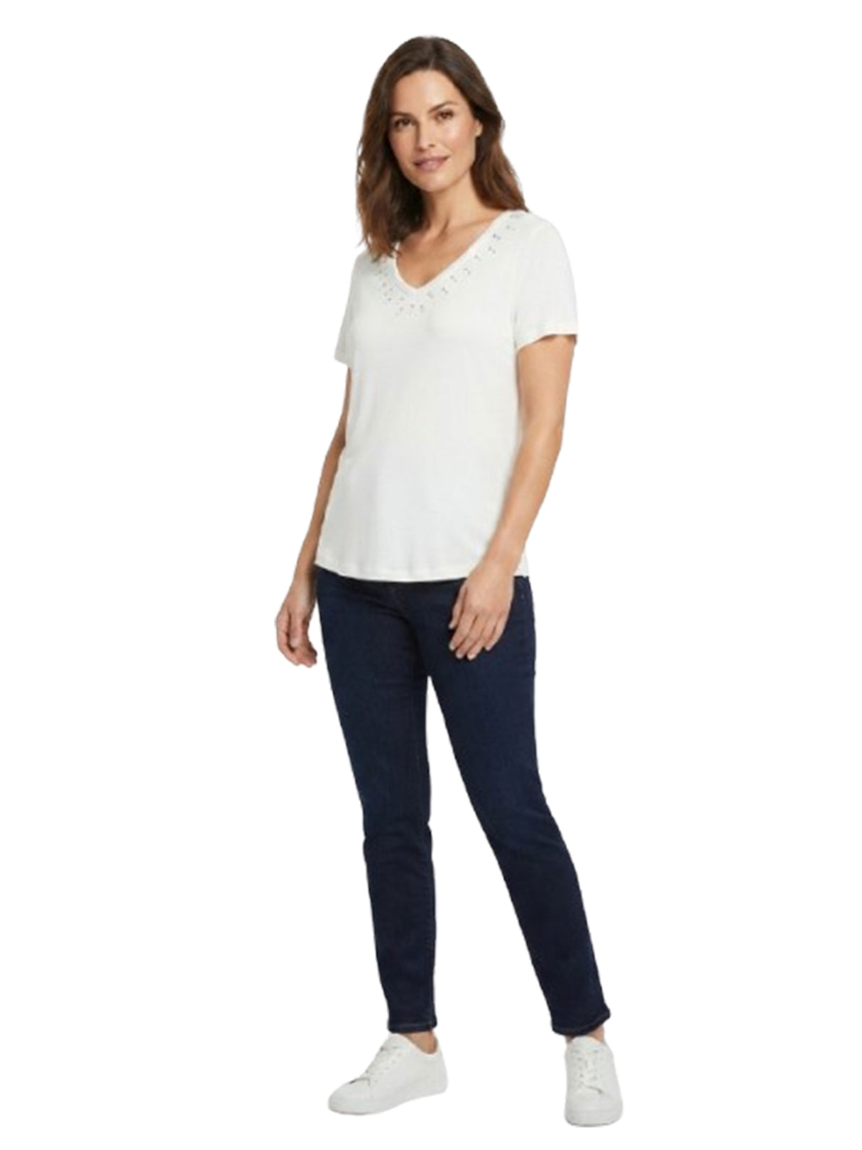 Image for Women's Plain Solid Top,White