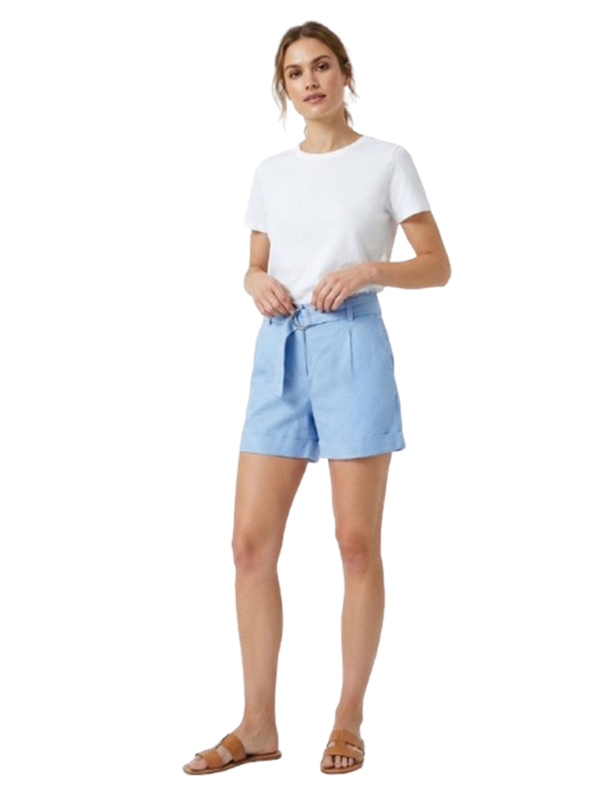 Image for Women's Plain Solid Short,Light Blue