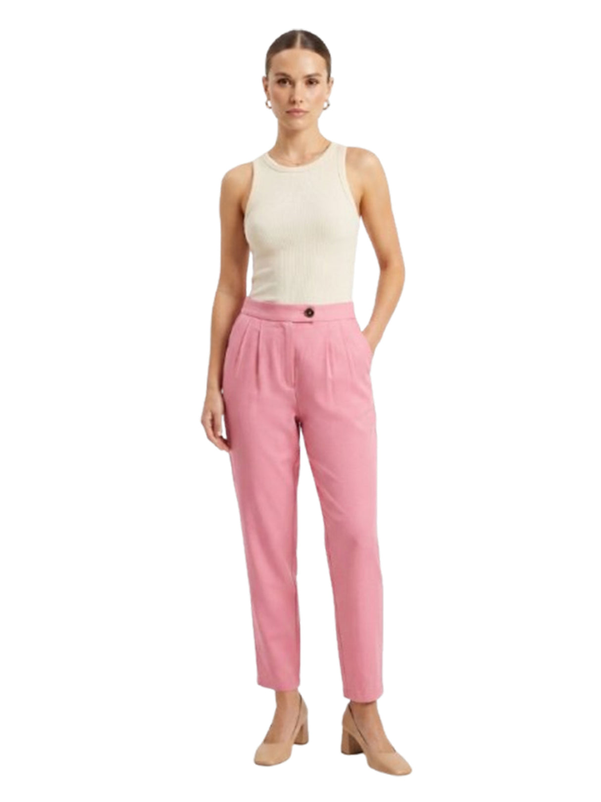 Image for Women's Plain Solid Pant,Pink