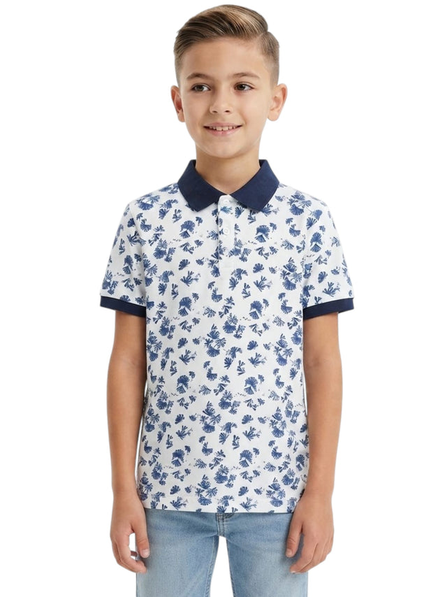 Image for Kids Boy's Printed polo Top,White