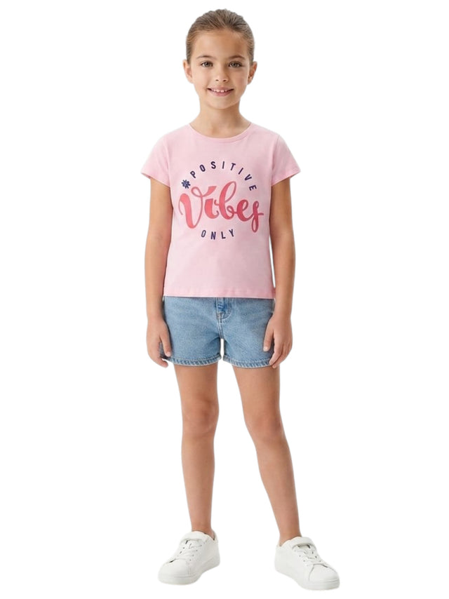 Image for Kids Girl's Printed Top,Pink