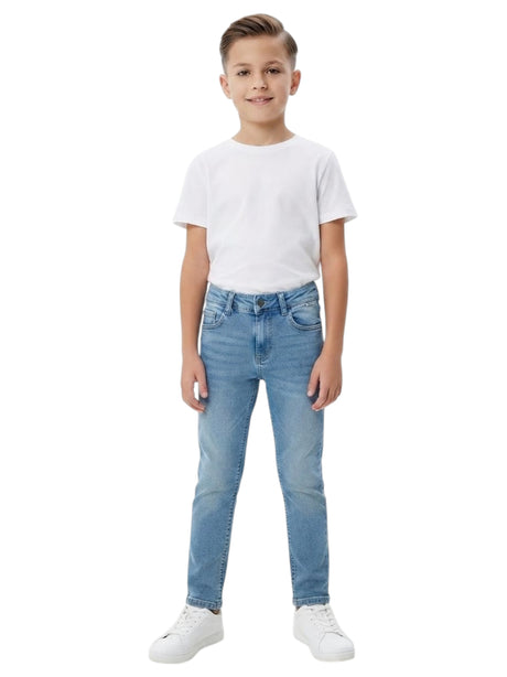 Image for Kids Boy's Plain Jeans,Blue