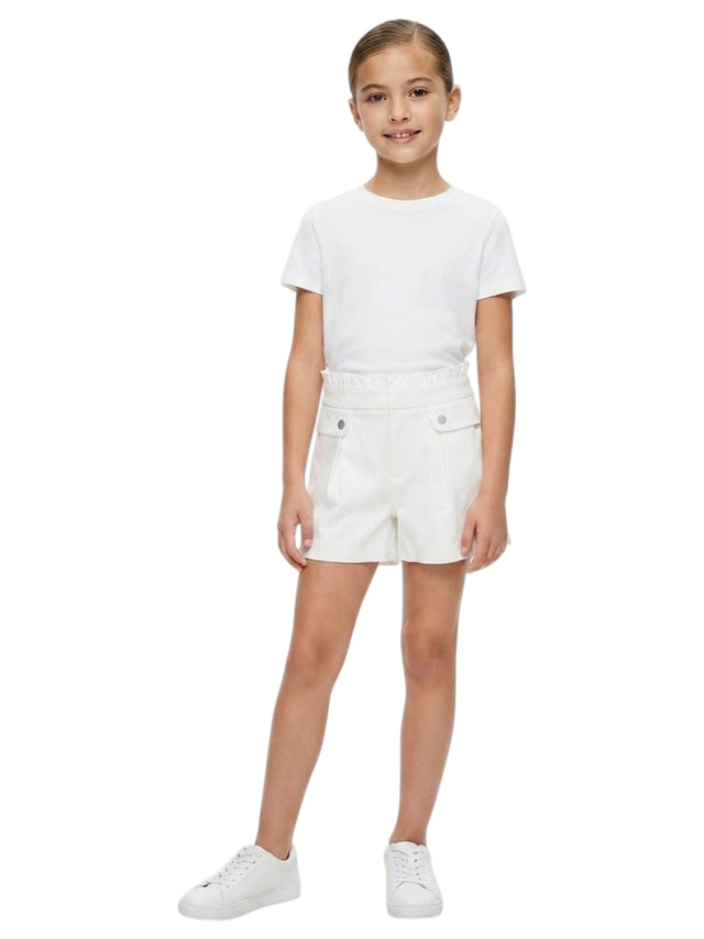 Image for Kids Girl's Plain Short,White