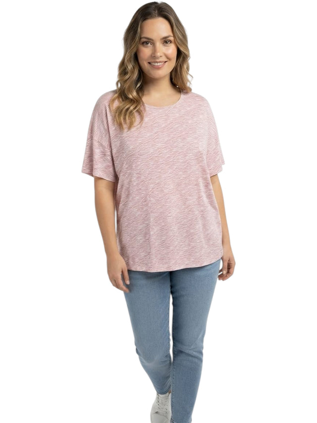 Image for Women's Printed Top,Pink
