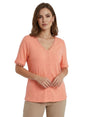 Image for Women's Ribbed Top,Coral