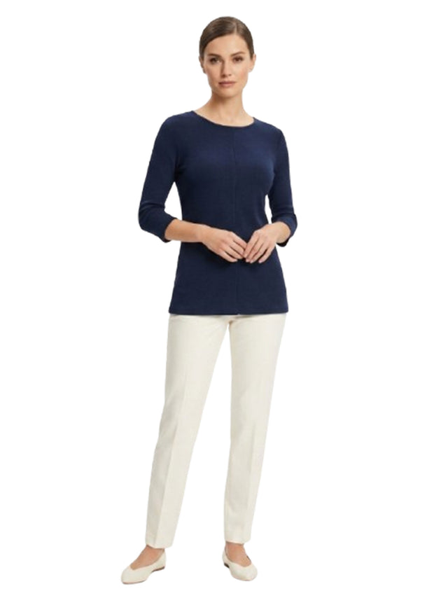 Image for Women's Plain Solid Top,Navy