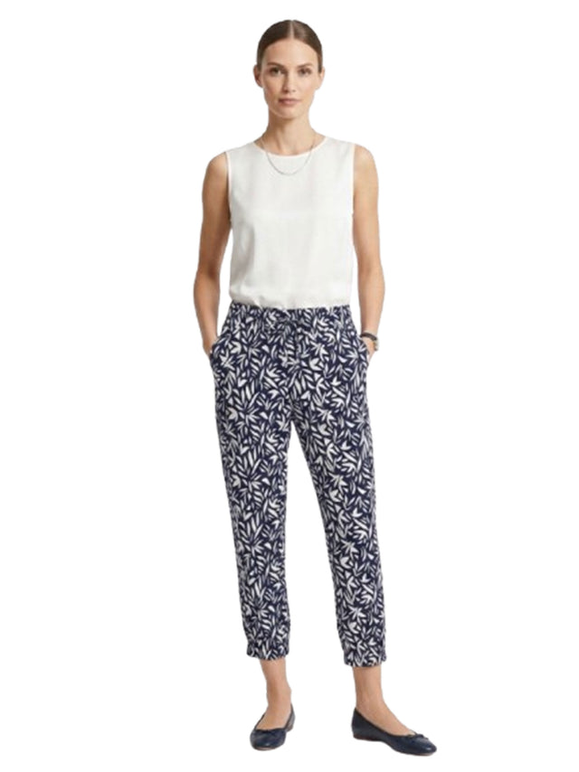 Image for Women's Printed Pant,Navy/White
