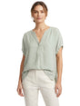 Image for Women's Plain Solid Top,Light Mint Green