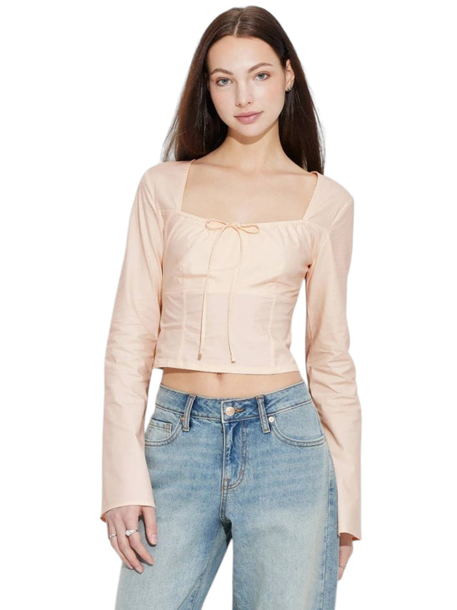 Image for Women's Plain Top,Beige