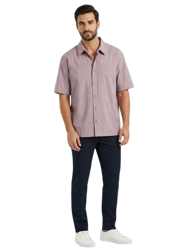 Image for Women's Plain Dress Shirt,Mauve