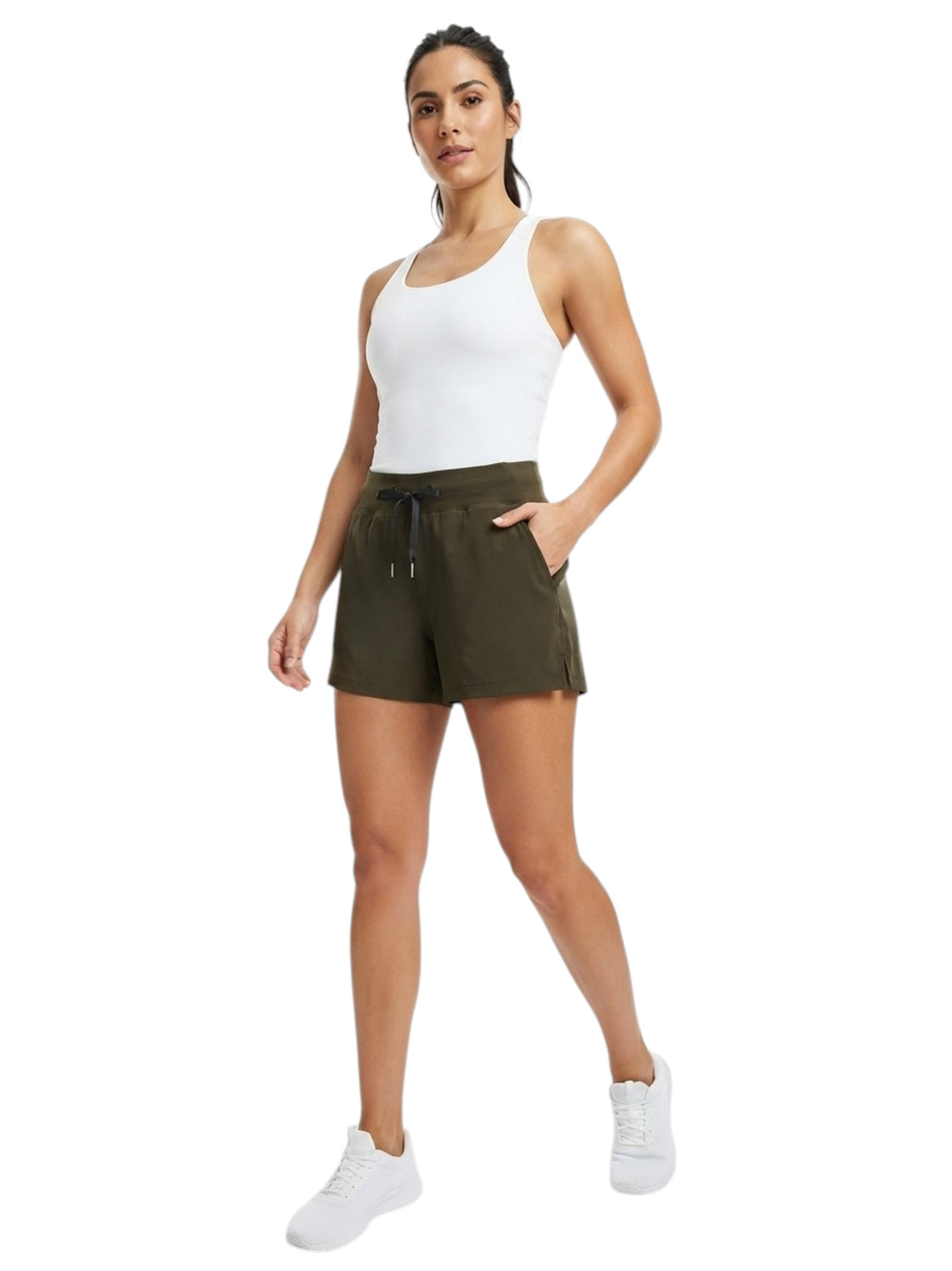 Image for Women's Plain Sport Short,Olive