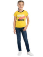 Image for Kids Girl's Printed Top,Yellow