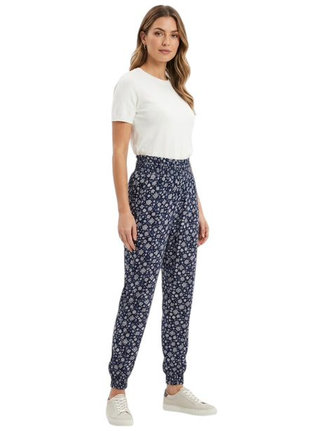 Image for Womern's Printed Pant,Navy