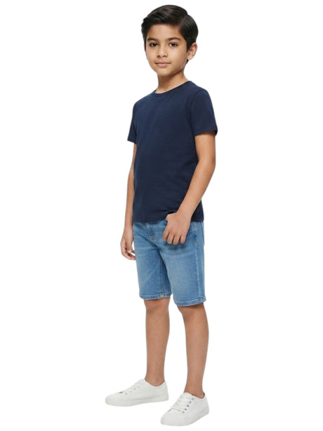 Image for Kids Boy's Plain Solid Top,Navy