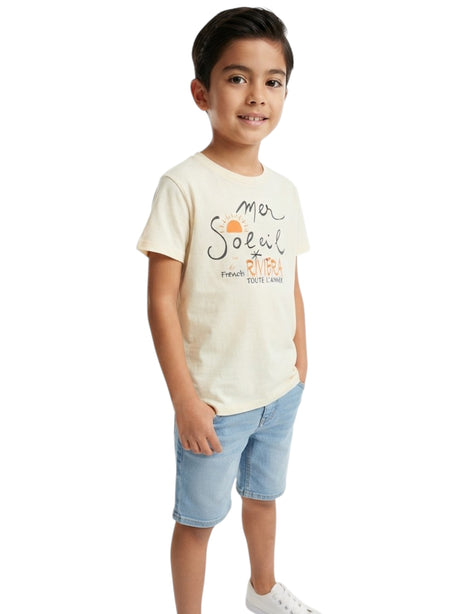 Image for Kids Boy's Printed Top,Beige