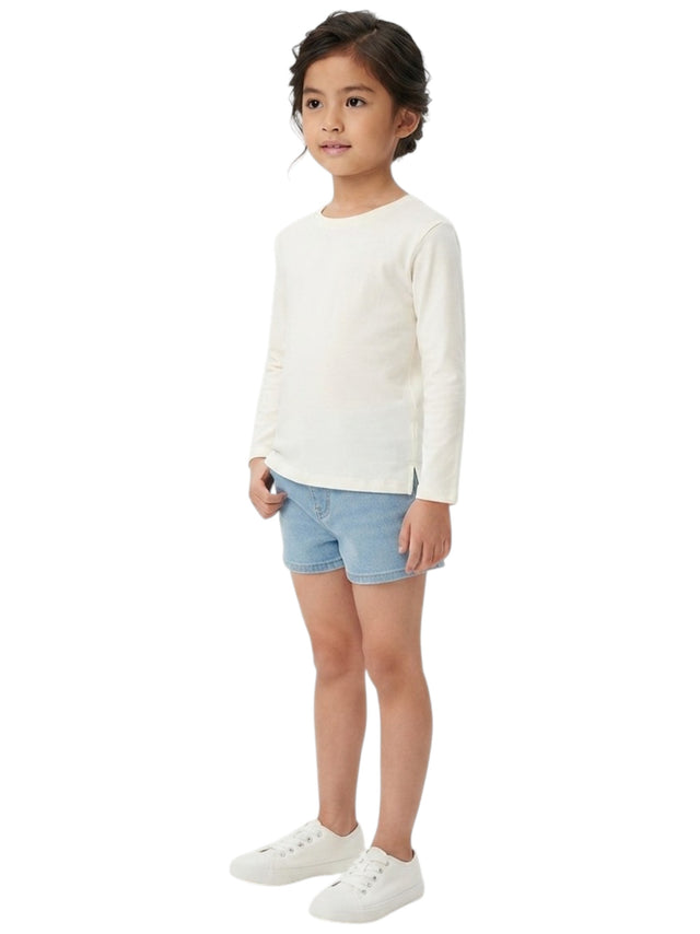 Image for Kids Girl's Plain Solid Top,White