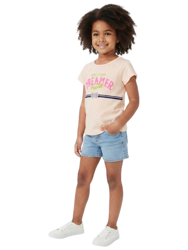 Image for Kids Girl's Printed Top,Light Beige