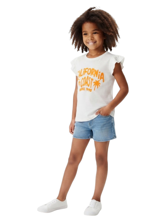 Image for Kids Girl's Printed Top,White