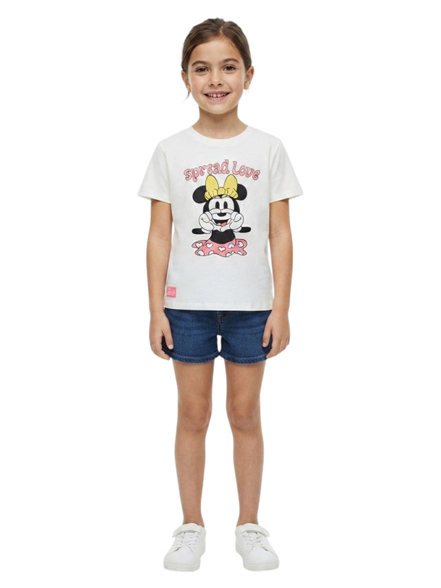 Image for Kids Girl's Graphic Printed Top,White