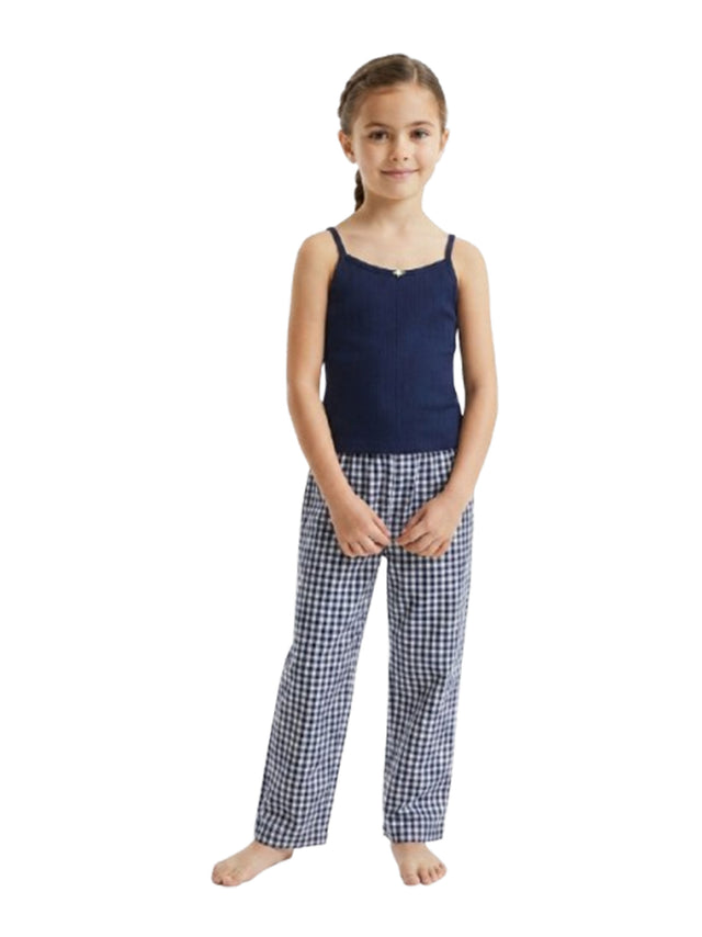 Image for Kids Girl's Plain Solid Sleepwear Top,Navy