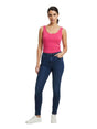 Image for Women's Plain Solid Top,Red Pink