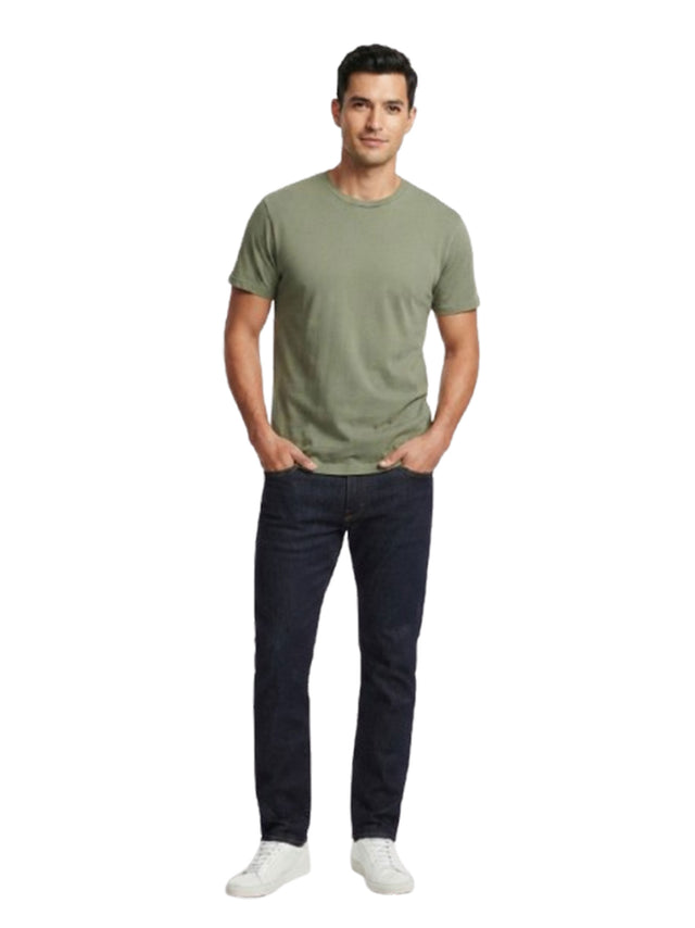Image for Men's Plain Solid Top,Olive