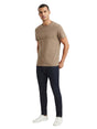 Image for Men's Plain Solid Top,Dark Khaki