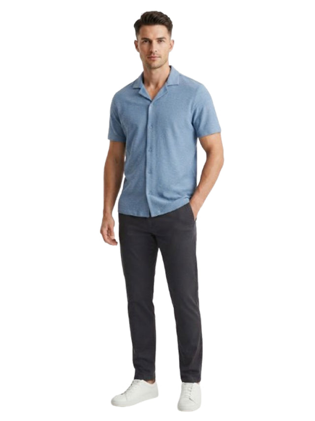 Image for Men's Textured Dress Shirt,Dusty Blue