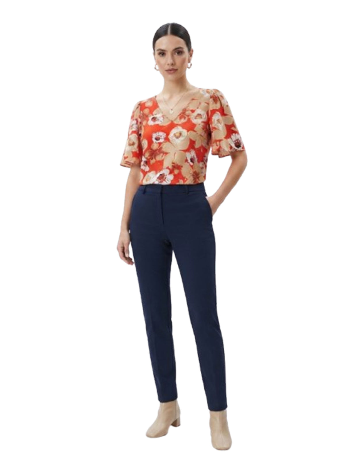 Image for Women's Floral Printed Top,Multi