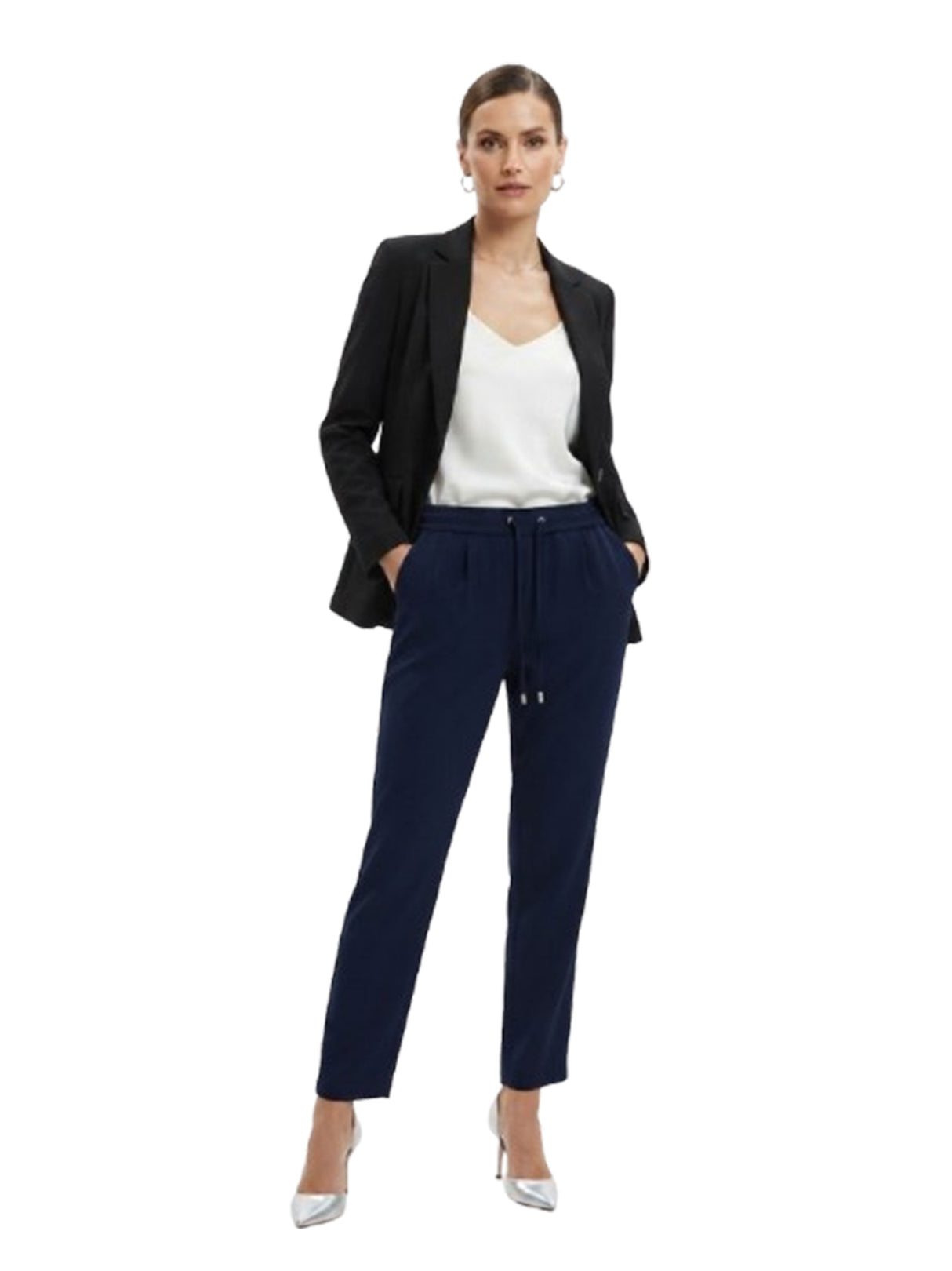 Image for Women's Plain Solid Pant,Navy