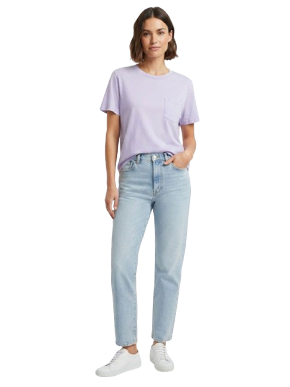 Image for Women's Plain Solid Top,Light Purple