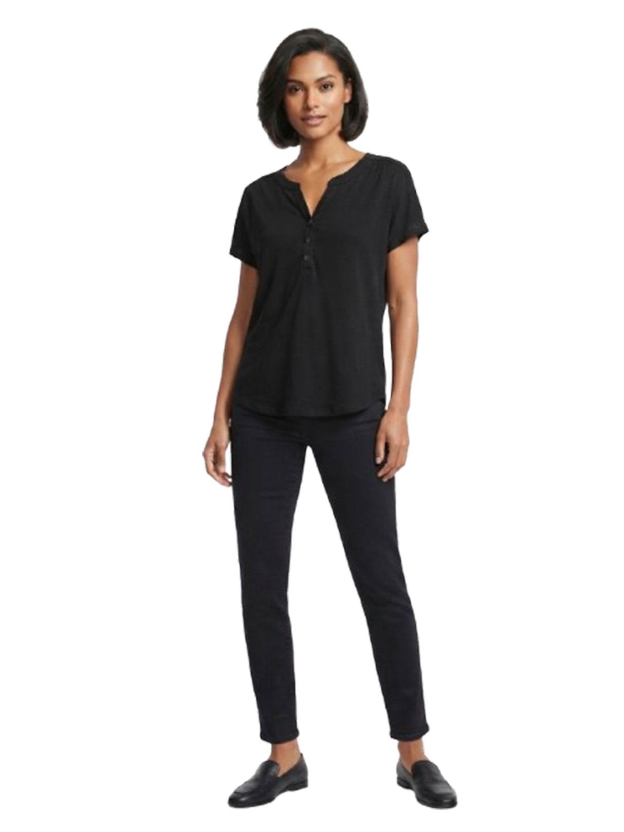 Image for Women's Plain Solid Top,Black